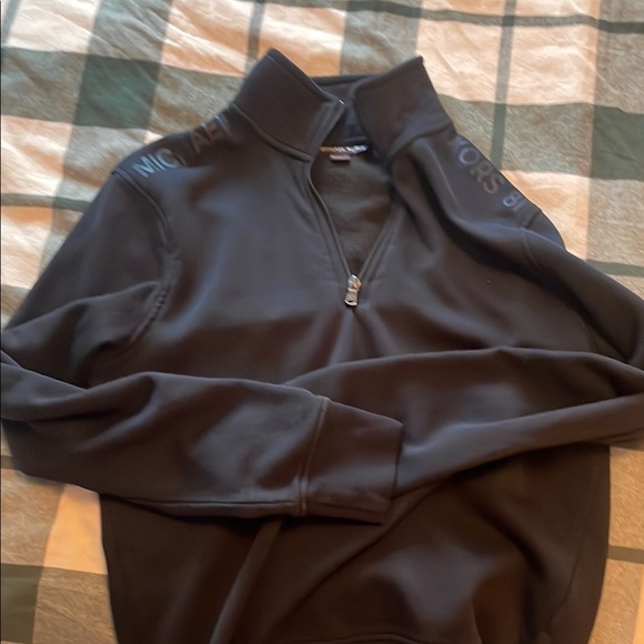 Michael Kors Black Quarter-Zip Pullover - Picture 1 of 4